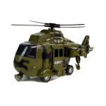 Helikoptéra 1:16 na batérie s hákom - vojenská, zelená Helikoptéra 1:16 na batérie s hákom - vojenská, zelená